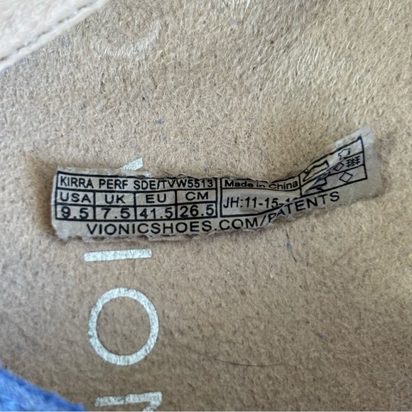 Vionic Kirra Rest perforated thong sandal light blue women size 9.5 - Picture 9 of 9